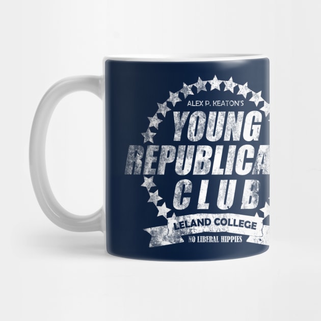 Young Republicans Club from FAMILY TIES, distressed by hauntedjack